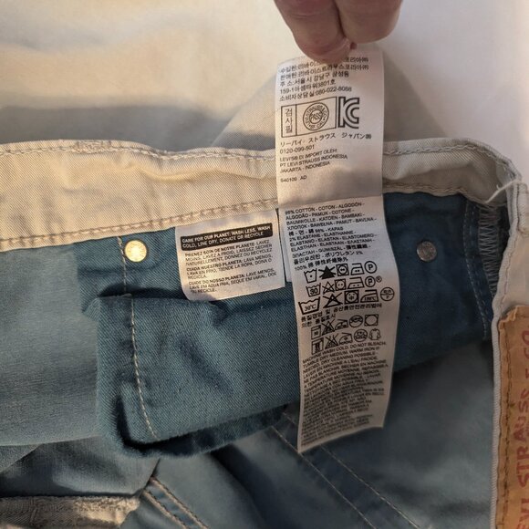 Levi's 508 Size 32x32 Straight Leg Light Khaki Color - Picture 13 of 15